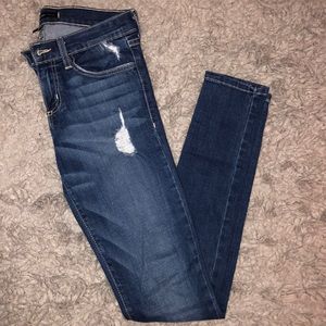 Dark ripped Flying Monkey blue jeans